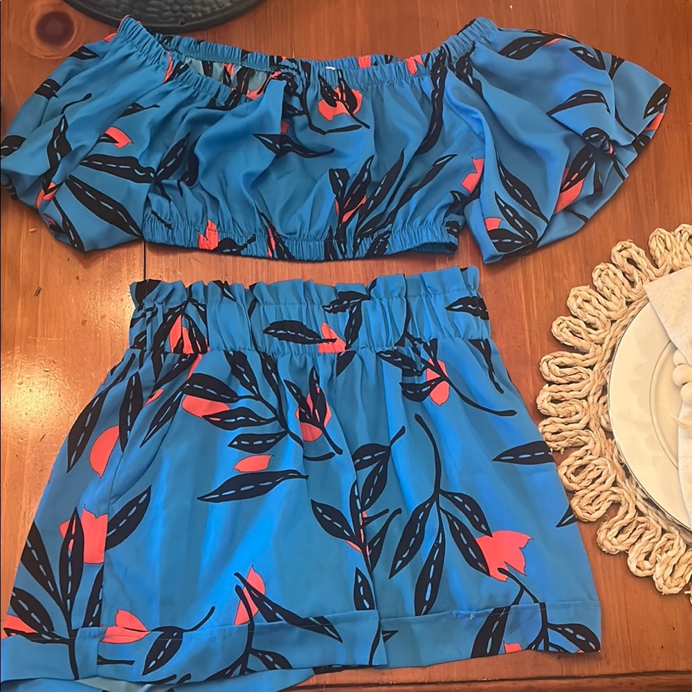 Impressions Pink Mini Bubble Skirt Resort Wear